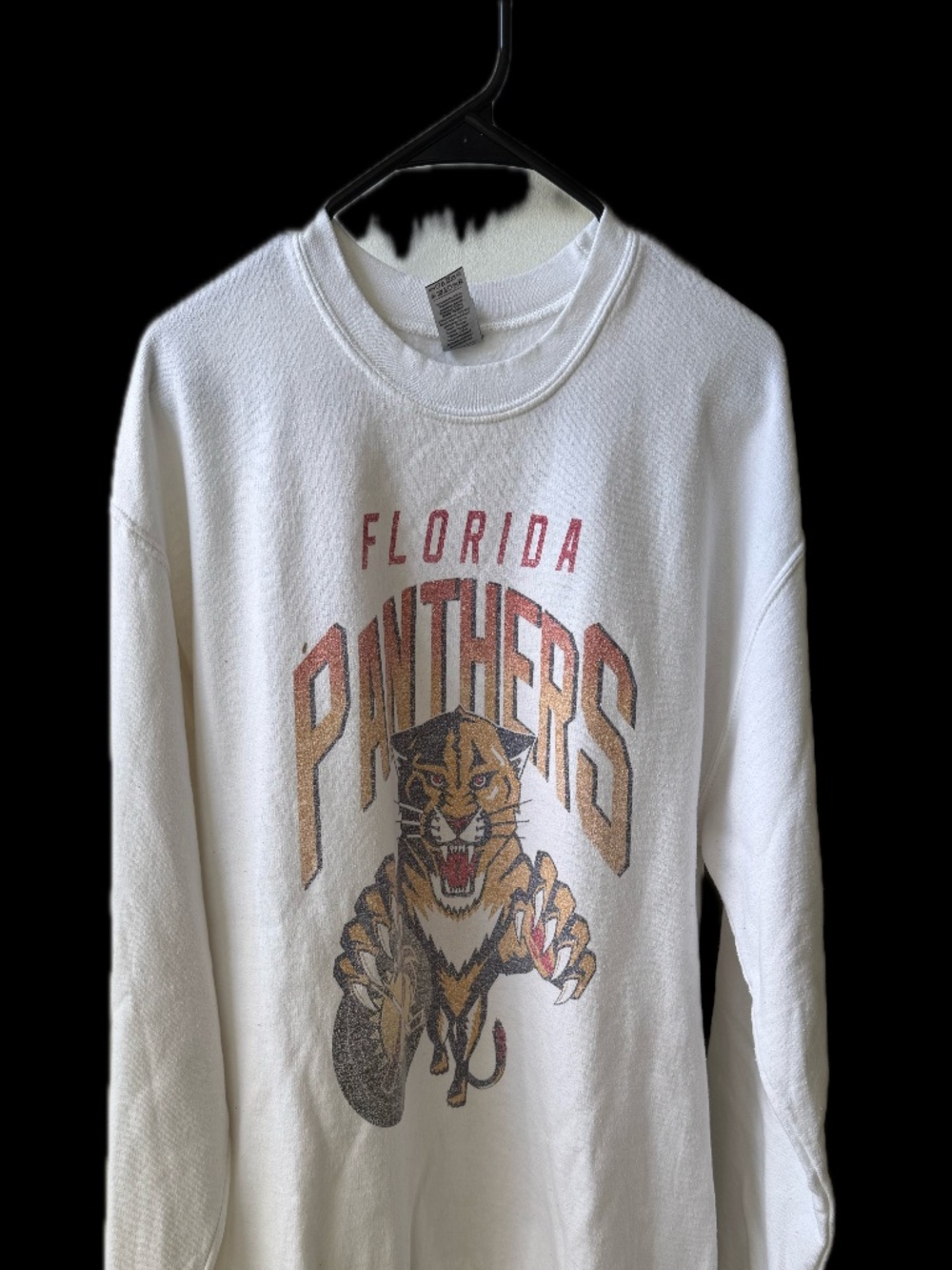 Vintage 90s Florida Panthers Hockey Crewneck Men's Medium - Picture 1 of 3
